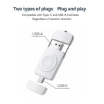 Caricabatterie rapido wireless magnetico USB / tipo C U8 per la serie Apple Watch, U8
