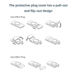 Caricabatterie rapido wireless magnetico USB / tipo C U8 per la serie Apple Watch, U8