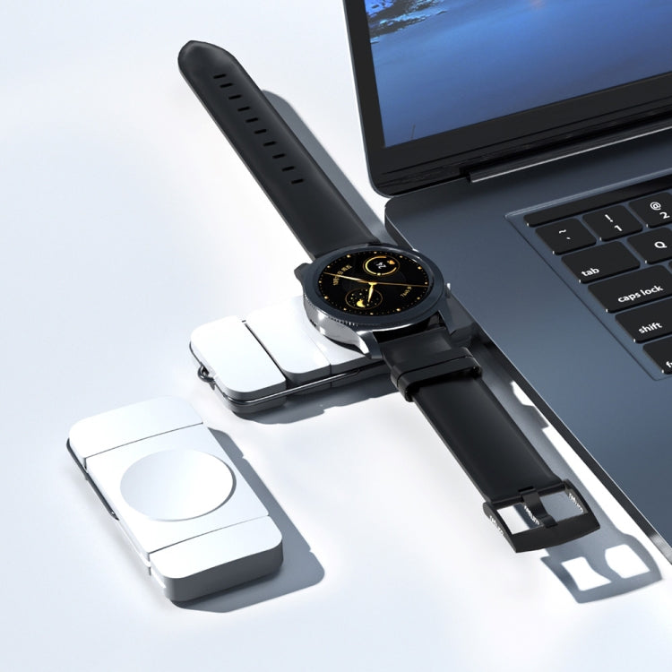 Caricatore rapido wireless magnetico USB / tipo C U8S per Samsung Watch 3/4, 4 Classic, Active 1/2