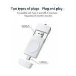 Caricatore rapido wireless magnetico USB / tipo C U8S per Samsung Watch 3/4, 4 Classic, Active 1/2