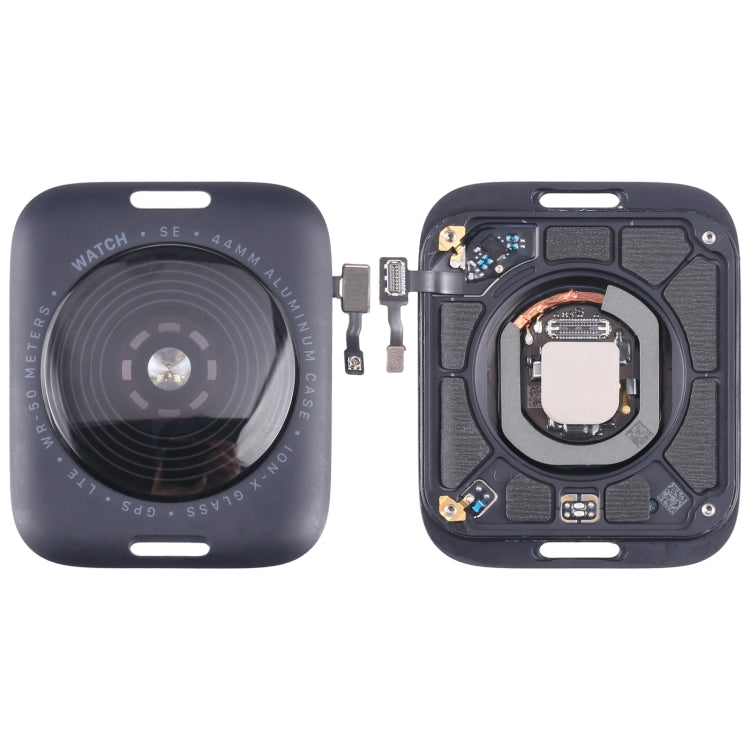 Cover posteriore in vetro con bobina di ricarica wireless per Apple Watch Series SE 2022 44mm LTE Edition, For Watch Series SE 2022 44mm LTE