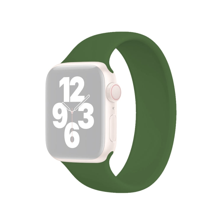 Per Apple Watch Ultra 49 mm / Serie 8 e 7 45 mm / SE 2 e 6 e SE e 5 e 4 44 mm / 3 e 2 e 1 42 mm Cinturino elastico in silicone tinta unita, dimensioni: L 156 mm