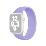 Per Apple Watch Ultra 49 mm / Serie 8 e 7 45 mm / SE 2 e 6 e SE e 5 e 4 44 mm / 3 e 2 e 1 42 mm Cinturino elastico in silicone tinta unita, dimensioni: L 156 mm