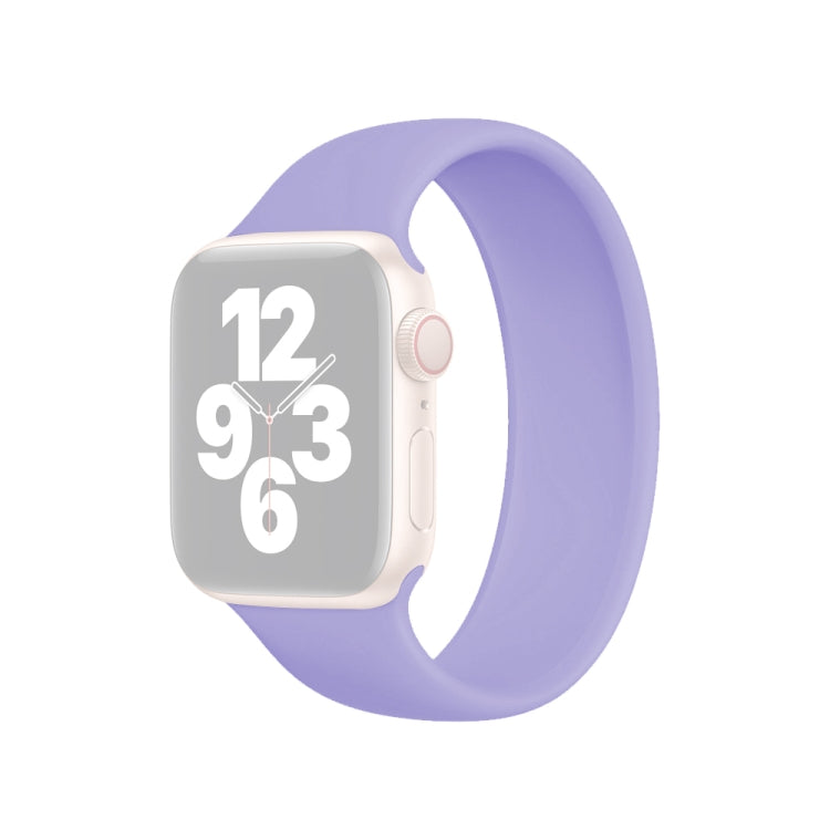 Per Apple Watch Ultra 49 mm / Serie 8 e 7 45 mm / SE 2 e 6 e SE e 5 e 4 44 mm / 3 e 2 e 1 42 mm Cinturino elastico in silicone tinta unita, dimensioni: L 156 mm