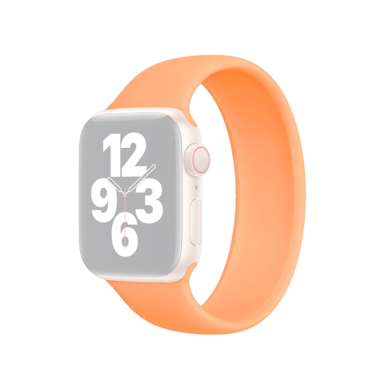 Per Apple Watch Ultra 49 mm / Serie 8 e 7 45 mm / SE 2 e 6 e SE e 5 e 4 44 mm / 3 e 2 e 1 42 mm Cinturino elastico in silicone tinta unita, dimensioni: L 156 mm