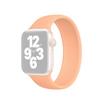 Per Apple Watch Ultra 49 mm / Serie 8 e 7 45 mm / SE 2 e 6 e SE e 5 e 4 44 mm / 3 e 2 e 1 42 mm Cinturino elastico in silicone tinta unita, dimensioni: L 156 mm