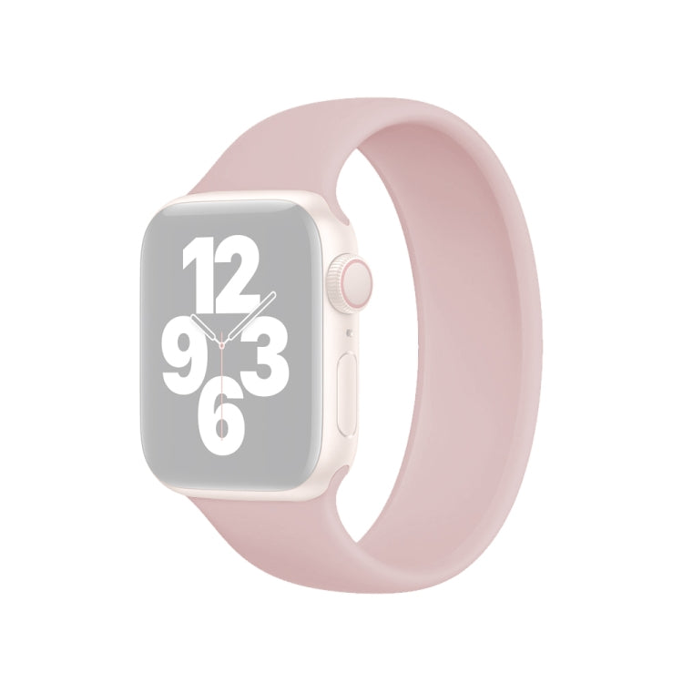 Per Apple Watch Ultra 49 mm / Serie 8 e 7 45 mm / SE 2 e 6 e SE e 5 e 4 44 mm / 3 e 2 e 1 42 mm Cinturino elastico in silicone tinta unita, dimensioni: L 156 mm