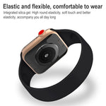 Per Apple Watch Ultra 49 mm / Serie 8 e 7 45 mm / SE 2 e 6 e SE e 5 e 4 44 mm / 3 e 2 e 1 42 mm Cinturino elastico in silicone tinta unita, dimensioni: L 156 mm