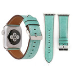 Per Apple Watch Series 8&7 41mm / SE 2&6&SE&5&4 40mm / 3&2&1 38mm Cinturino in vera pelle stile fresco, 38mm