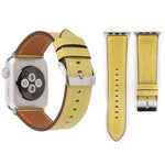 Per Apple Watch Series 8&7 41mm / SE 2&6&SE&5&4 40mm / 3&2&1 38mm Cinturino in vera pelle stile fresco, 38mm
