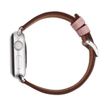 Per Apple Watch Ultra 49mm / Serie 8 e 7 45 mm / SE 2 e 6 e SE e 5 e 4 44 mm / 3 e 2 e 1 42 mm Cinturino in vera pelle stile fresco, 42mm