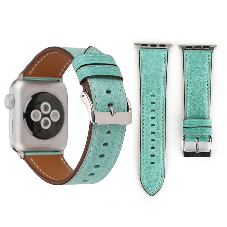 Per Apple Watch Ultra 49mm / Serie 8 e 7 45 mm / SE 2 e 6 e SE e 5 e 4 44 mm / 3 e 2 e 1 42 mm Cinturino in vera pelle stile fresco, 42mm