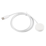 Caricabatterie wireless magnetico portatile universale di tipo C da 1 m per Apple Watch Ultra e Ultra 2 e serie 9 e 8 e 7 e 6 e 5 e 4 e 3 e 2, 1m