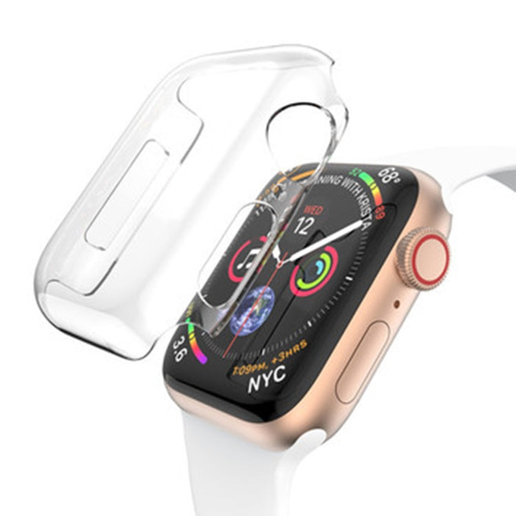 Per Apple Watch Serie 6 e SE e 5 e 4 Custodia per PC a copertura totale da 44 mm (trasparente), For Apple Watch Series 6 / 5 / 4 / Watch SE 44mm