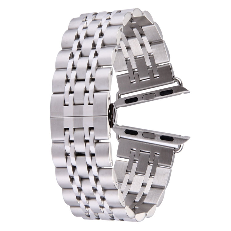 Cinturino per orologio da uomo in acciaio inossidabile con fibbia a farfalla nascosta da 22 mm per Apple Watch 38 mm, 22mm Men
