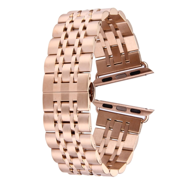 Cinturino per orologio da uomo in acciaio inossidabile con fibbia a farfalla nascosta da 22 mm per Apple Watch 42 mm, 22mm Men