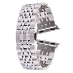 Cinturino per orologio da uomo in acciaio inossidabile con fibbia a farfalla nascosta da 22 mm per Apple Watch 42 mm, 22mm Men