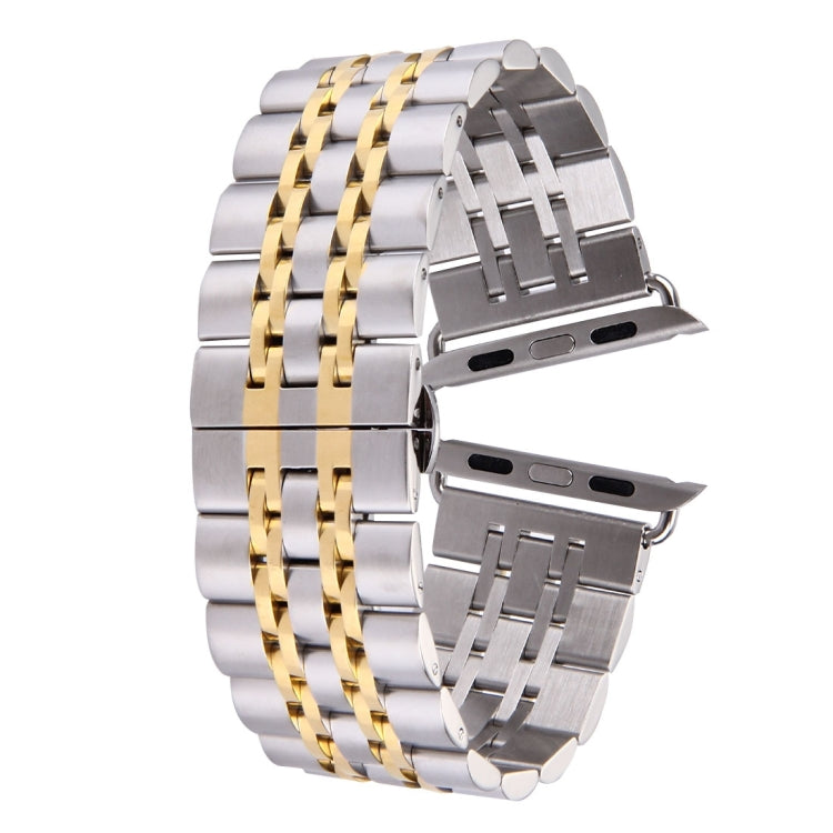 Cinturino per orologio da uomo in acciaio inossidabile con fibbia a farfalla nascosta da 22 mm per Apple Watch 42 mm, 22mm Men