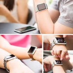 Cinturino per orologio da uomo in acciaio inossidabile con fibbia a farfalla nascosta da 22 mm per Apple Watch 42 mm, 22mm Men