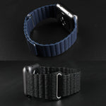 Per cinturino in pelle PU con chiusura magnetica ad anello da 38 mm per Apple Watch