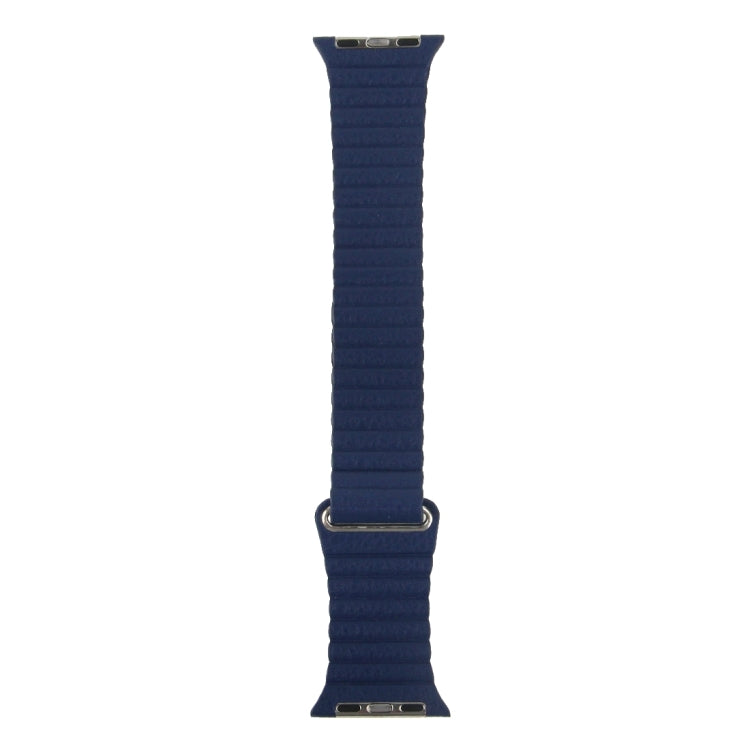 Per cinturino in pelle PU con chiusura magnetica ad anello da 38 mm per Apple Watch
