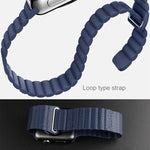 Per cinturino in pelle PU con chiusura magnetica ad anello da 38 mm per Apple Watch