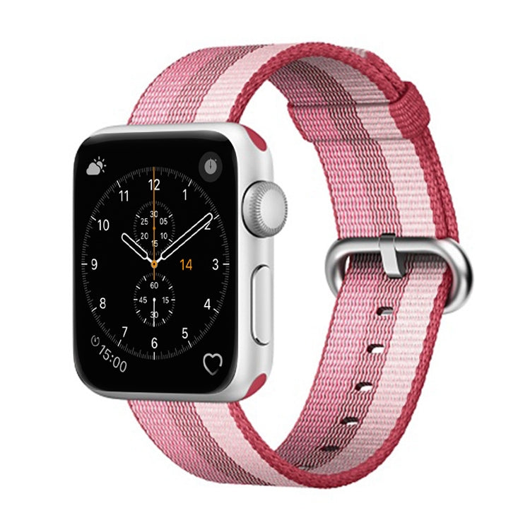 Per Apple Watch cinturino in nylon intrecciato a righe da 42 mm, For Apple Watch 42mm