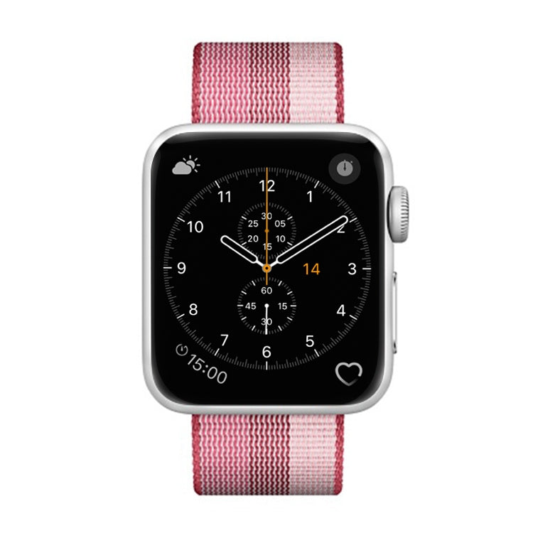 Per Apple Watch cinturino in nylon intrecciato a righe da 42 mm, For Apple Watch 42mm