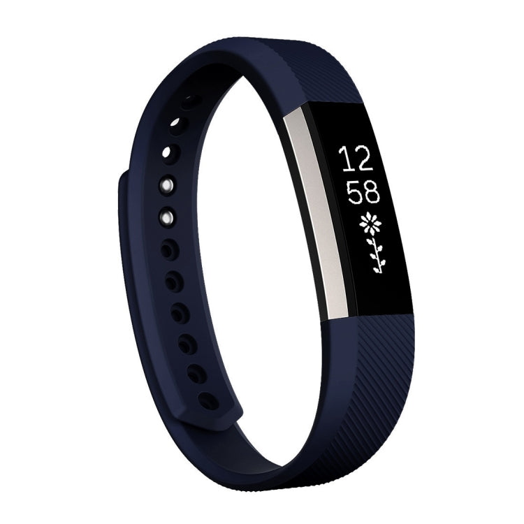 Per cinturino in silicone con struttura obliqua per Fitbit Alta Watch, misura grande, lunghezza: circa 22 cm