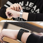 Per Fitbit Blaze Watch Loop Chiusura magnetica Chiusura cinturino in acciaio inossidabile