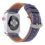 Per Apple Watch Serie 8 e 7 41 mm / SE 2 e 6 e SE e 5 e 4 40 mm / 3 e 2 e 1 38 mm Cinturino per orologio modello cowboy in vera pelle moda semplice, 38mm