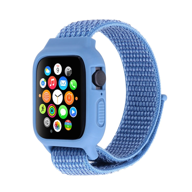 Per Apple Watch Serie 7 45 mm / 6 e SE e 5 e 4 44 mm / 3 e 2 e 1 42 mm Cinturino in nylon con chiusura a strappo, For Apple Watch Series 7 45mm / 6 & SE & 5 & 4 44mm / 3 & 2 & 1 42mm                                                                      ...