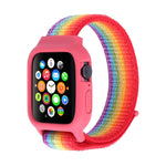 Cinturino nylon con chiusura a strappo per Apple Watch