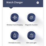 Caricabatterie wireless magnetico portatile ROCK W26 per interfaccia Huawei Watch GT / GT2 / Honor Magic Type-C