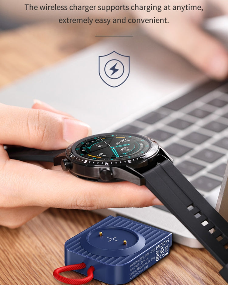 Caricabatterie wireless magnetico portatile ROCK W26 per interfaccia Huawei Watch GT / GT2 / Honor Magic Type-C