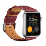 Cinturino in pelle per orologio di lusso per auto Denior Environmental per Apple Watch Ultra 49 mm / Serie 8 e 7 45 mm / SE 2 e 6 e SE e 5 e 4 44 mm / 3 e 2 e 1 42 mm