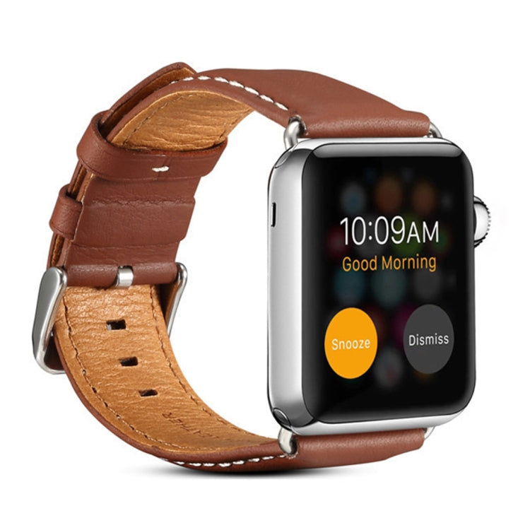 Cinturino in pelle per orologio di lusso per auto Denior Environmental per Apple Watch Ultra 49 mm / Serie 8 e 7 45 mm / SE 2 e 6 e SE e 5 e 4 44 mm / 3 e 2 e 1 42 mm