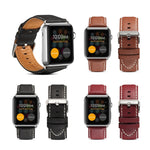 Cinturino in pelle per orologio da auto di lusso Denior Environmental per Apple Watch Serie 8 e 7 41 mm / SE 2 e 6 e SE e 5 e 4 40 mm / 3 e 2 e 1 38 mm
