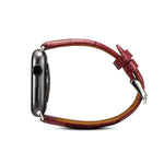Denior cinturino in pelle di coccodrillo per orologio in pelle di vacchetta per Apple Watch serie 8 e 7 41 mm / SE 2 e 6 e SE e 5 e 4 40 mm / 3 e 2 e 1 38 mm