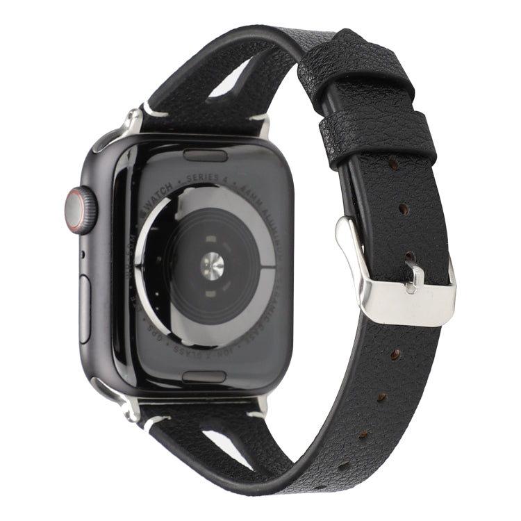 Cinturino in pelle semplice a V per Apple Watch