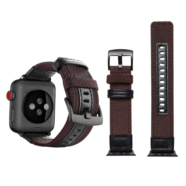 Cinturino per orologio da polso in nylon stile Jeep con fibbia in acciaio inossidabile per Apple Watch serie 3, 2 e 1 42 mm, 42mm