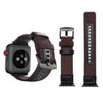 Cinturino per orologio da polso in nylon stile Jeep con fibbia in acciaio inossidabile per Apple Watch serie 3, 2 e 1 42 mm, 42mm