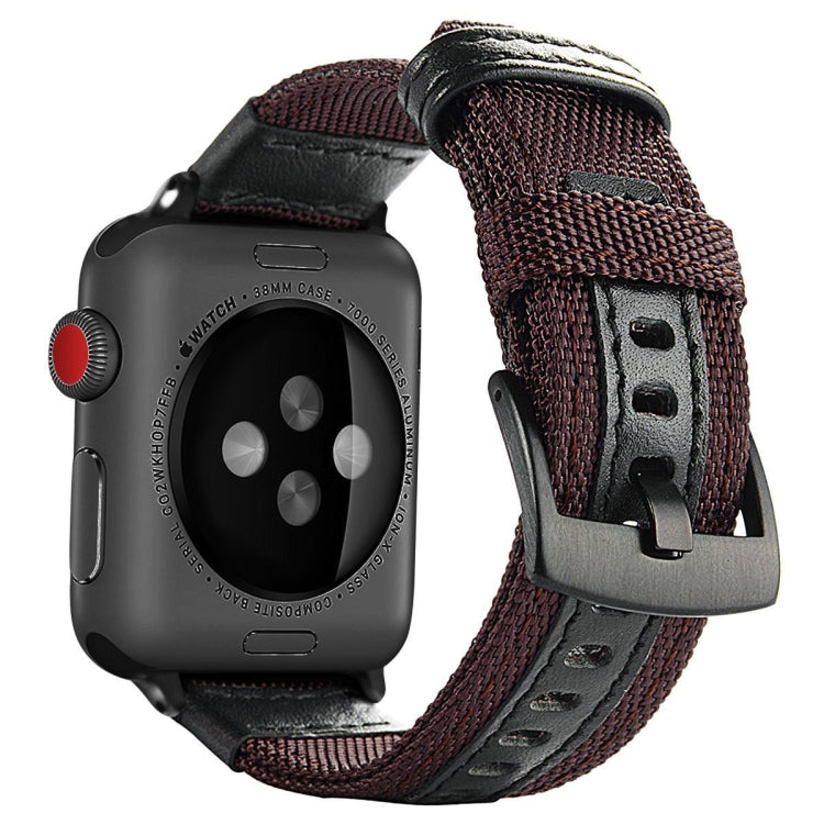 Cinturino per orologio da polso in nylon stile Jeep con fibbia in acciaio inossidabile per Apple Watch serie 3, 2 e 1 42 mm, 42mm
