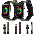 Cinturino per orologio da polso in nylon stile Jeep con fibbia in acciaio inossidabile per Apple Watch serie 3, 2 e 1 42 mm, 42mm