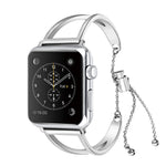 Bracciale a forma di lettera V Cinturino per orologio in metallo con fibbia in acciaio inossidabile per Apple Watch Ultra 49 mm / Serie 8 e 7 45 mm / SE 2 e 6 e SE e 5 e 4 44 mm / 3 e 2 e 1 42 mm, 7 45mm / 6&SE&5&4 44mm / 3&2&1 42mm