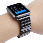 Per Apple Watch Ultra 49mm / Serie 8 e 7 45 mm / SE 2 e 6 e SE e 5 e 4 44 mm / 3 e 2 e 1 42 mm Cinturino per orologio in ceramica delicata, 42mm