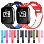 Per Fitbit Versa cinturino in silicone alla moda semplice