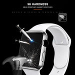 mocolo 0,33 mm 9H Pellicola in vetro temperato con colla completa e bordo arrotondato 3D per Apple Watch Serie 5 e 4 40 mm, For Apple Watch Series 6 / 5 / 4 / Watch SE 40mm
