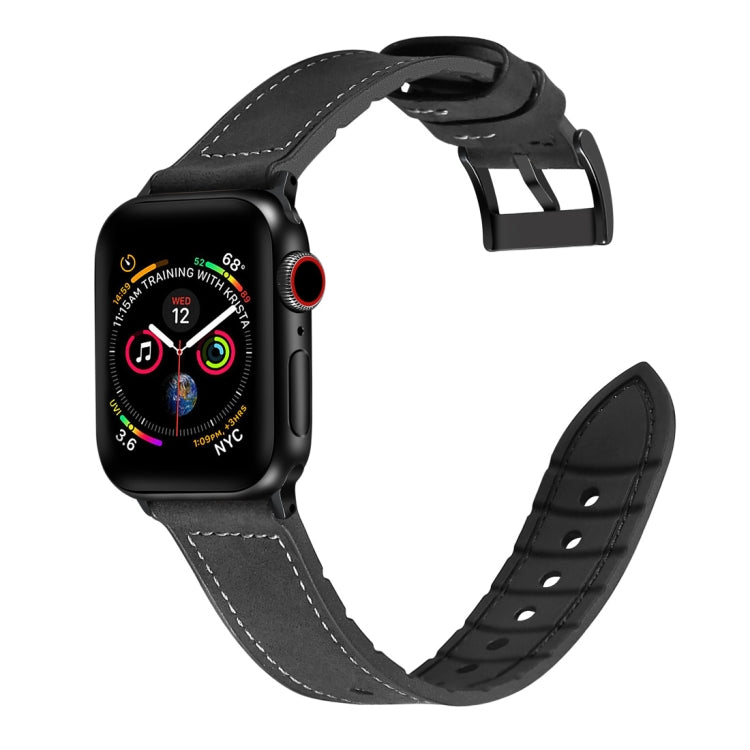 TPU tinta unita + cinturino in acciaio inossidabile per Apple Watch serie 7 45 mm / 6 e SE e 5 e 4 44 mm / 3 e 2 e 1 42 mm, 44mm