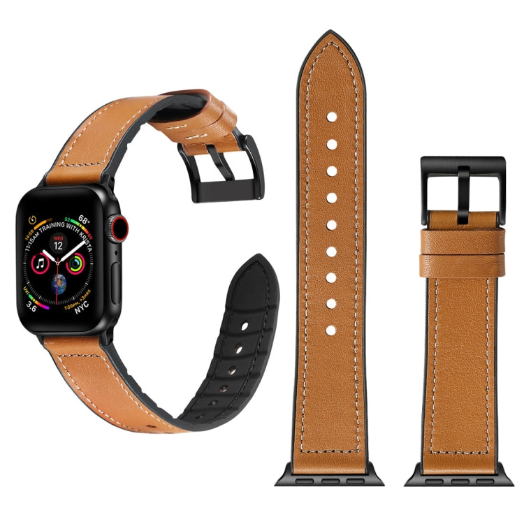 TPU tinta unita + cinturino in acciaio inossidabile per Apple Watch serie 7 45 mm / 6 e SE e 5 e 4 44 mm / 3 e 2 e 1 42 mm, 44mm
